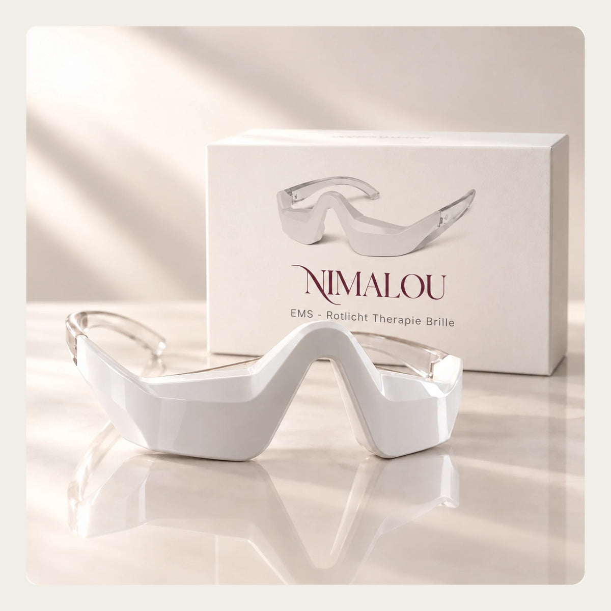 NIMALOU Lumin™ — Rotlicht & EMS Augenlifter
