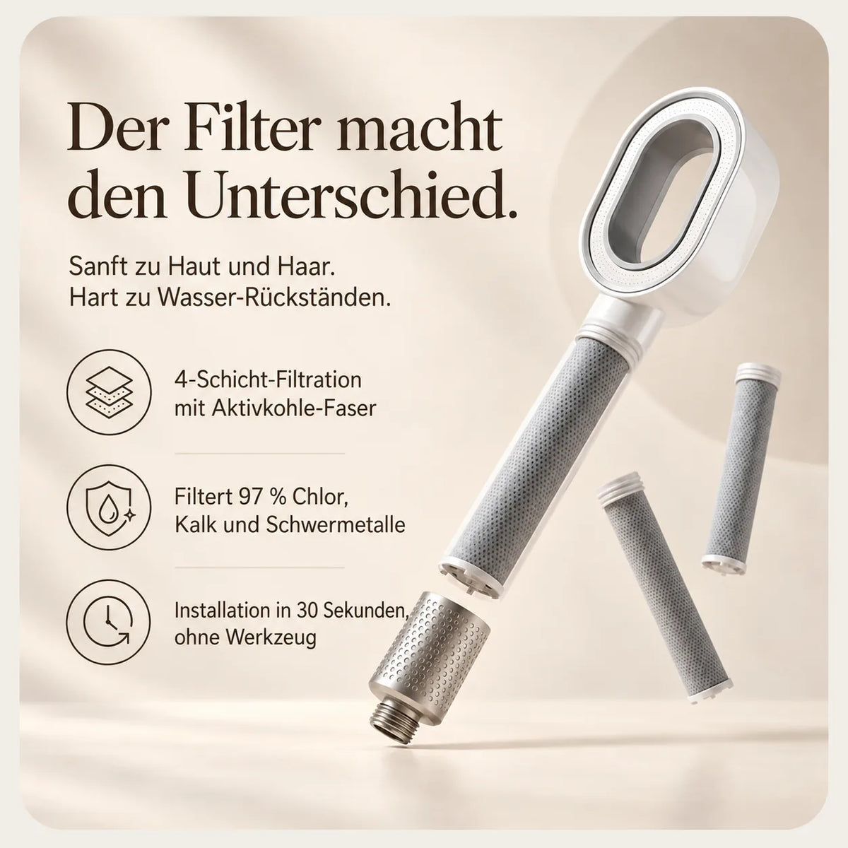 NIMALOU Pure™  Filterduschkopf